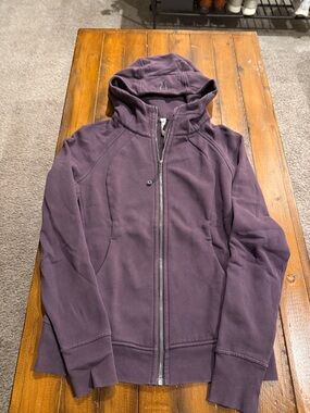 lululemon athletica Plum Hooded Zip-Up Jacket